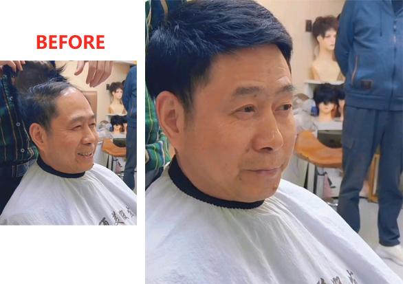 南陽(yáng)男士假發(fā)定制