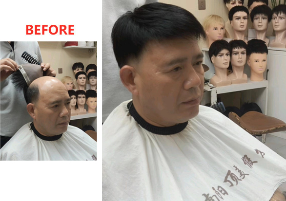 南陽(yáng)男士假發(fā)定制